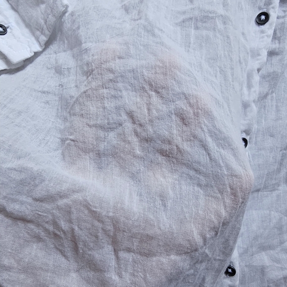 Love like summer Indian lightweight cotton button down shirt size M-L - Picture 2 of 7